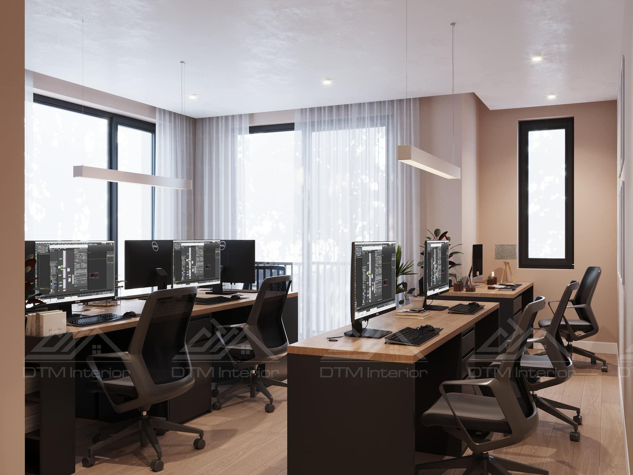 Thiết Kế Nội Thất Văn Phòng Công Ty DTM 20m2